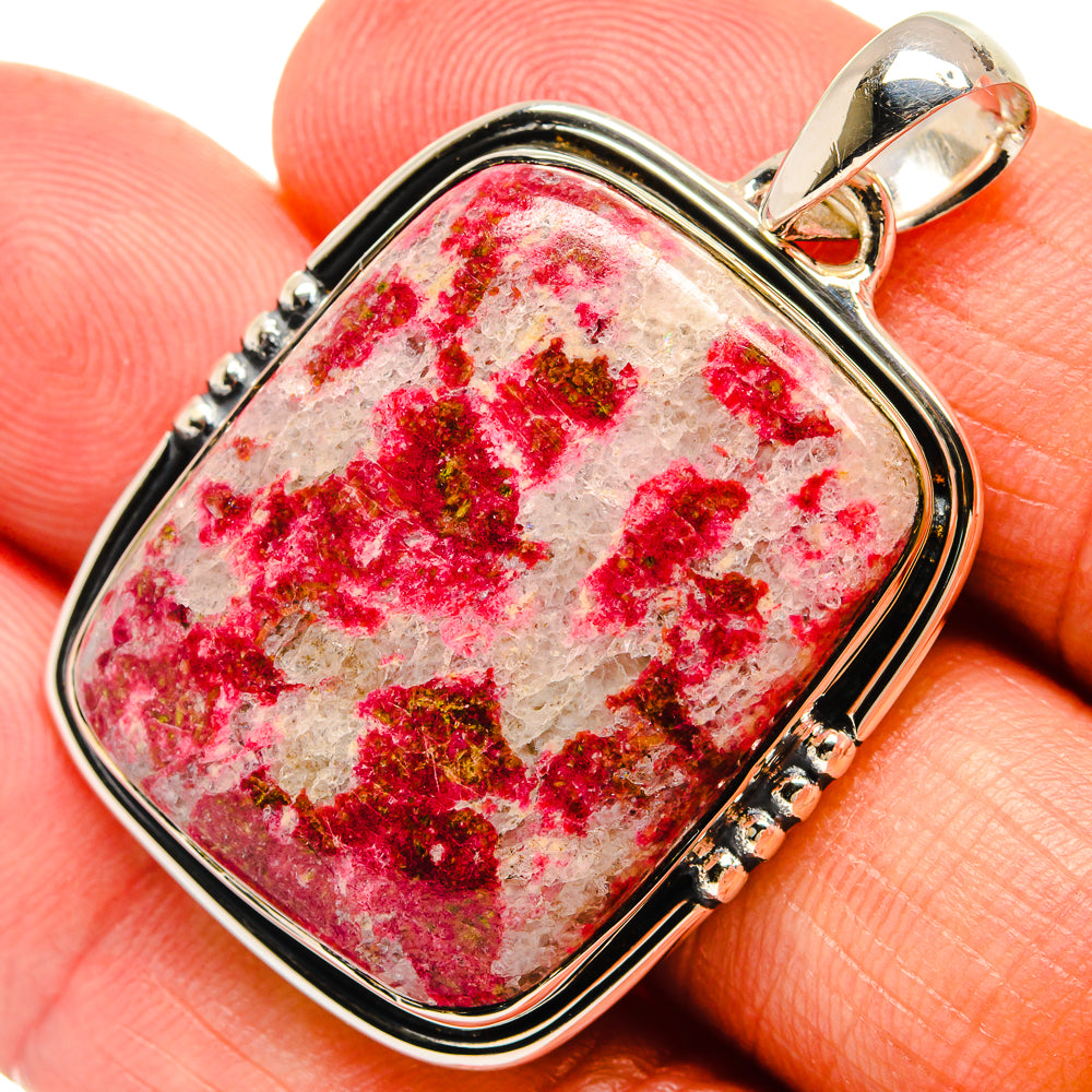 Thulite Pendants handcrafted by Ana Silver Co - PD24411