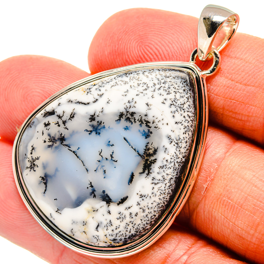 Dendritic Opal Pendants handcrafted by Ana Silver Co - PD24415