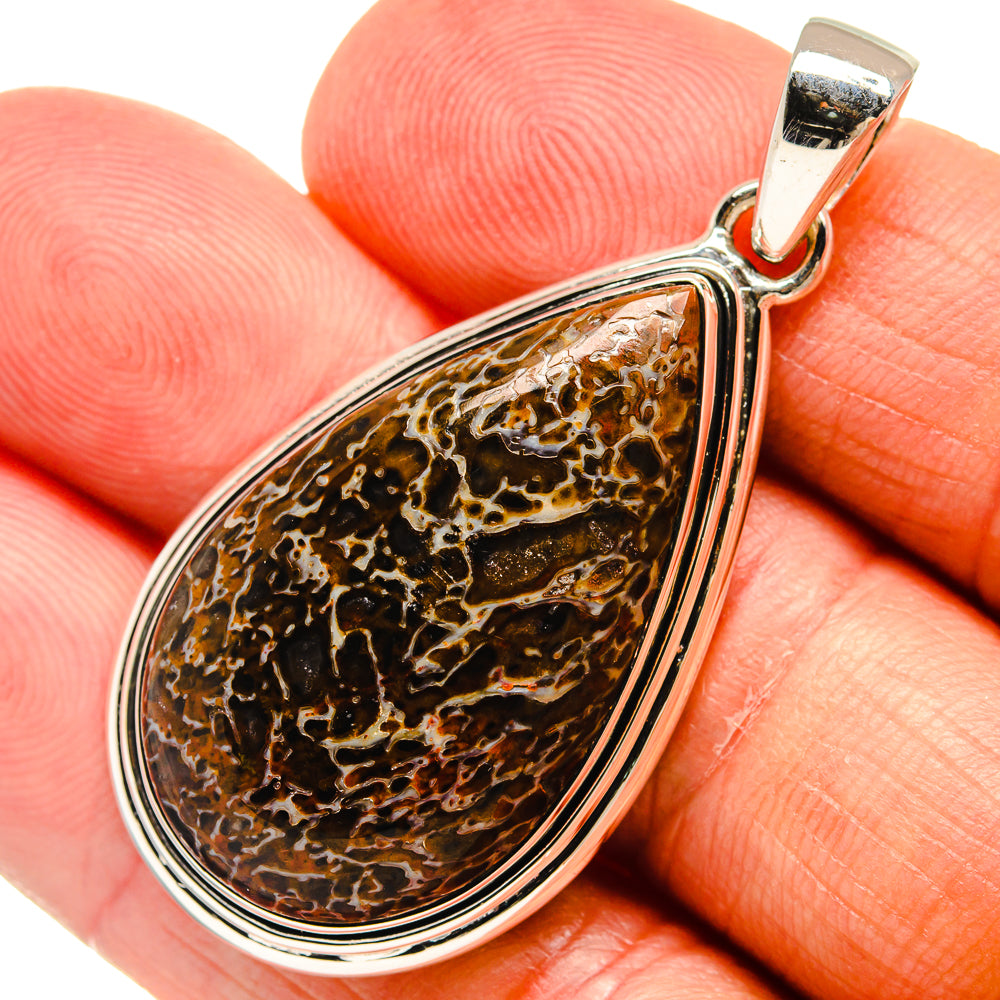 Dinosaur Bone Pendants handcrafted by Ana Silver Co - PD24416
