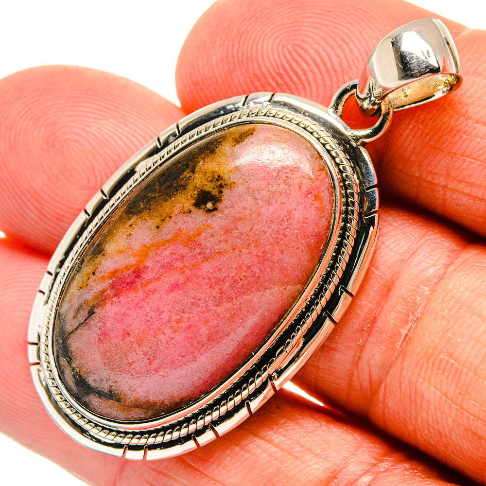 Rhodonite Pendants handcrafted by Ana Silver Co - PD24418