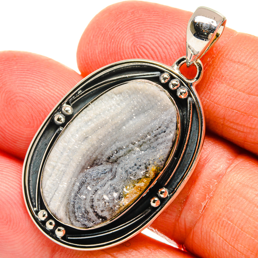 Desert Druzy Pendants handcrafted by Ana Silver Co - PD24420