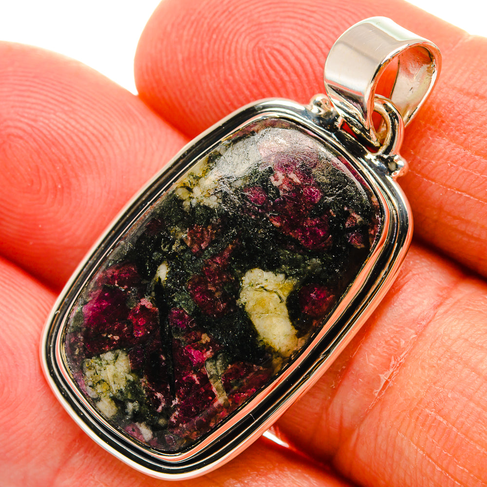 Russian Eudialyte Pendants handcrafted by Ana Silver Co - PD24421