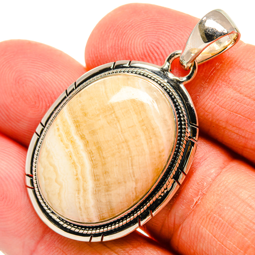 Scolecite Pendants handcrafted by Ana Silver Co - PD24426