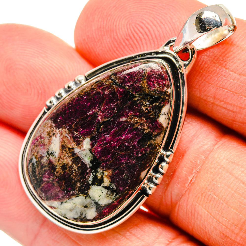 Russian Eudialyte Pendants handcrafted by Ana Silver Co - PD24427