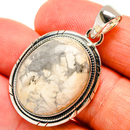Howlite Pendants handcrafted by Ana Silver Co - PD24428