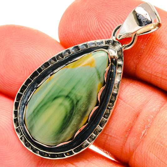 Polychrome Jasper Pendants handcrafted by Ana Silver Co - PD24436