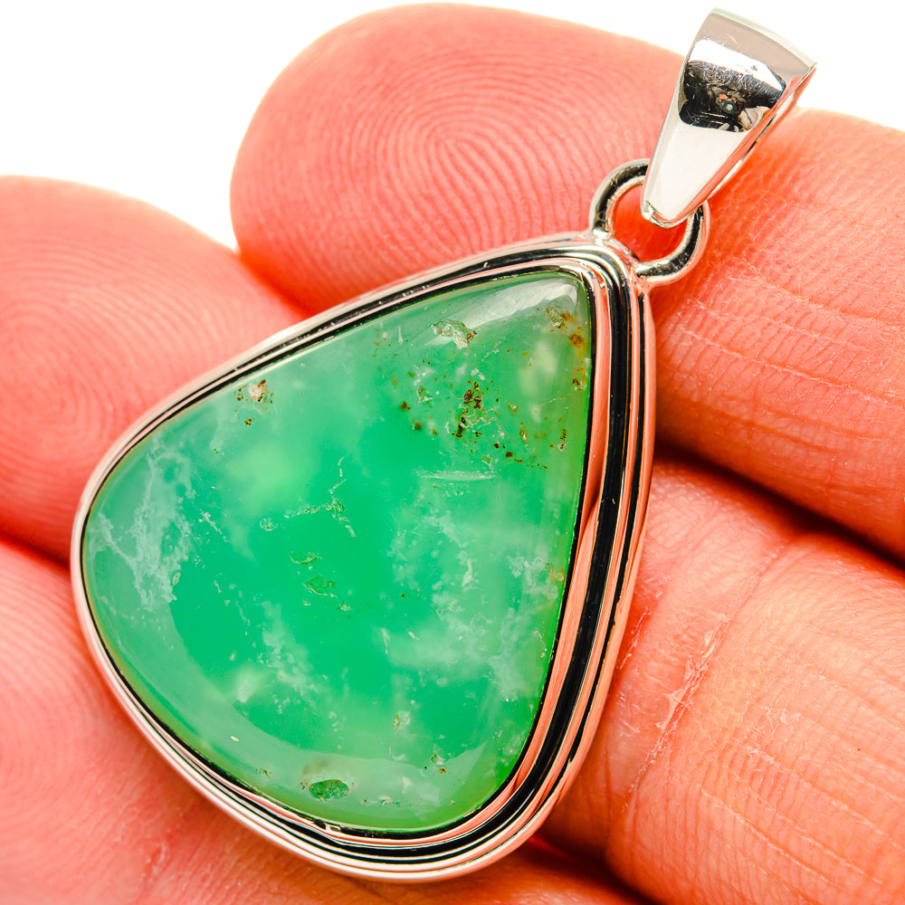 Chrysoprase Pendants handcrafted by Ana Silver Co - PD24451