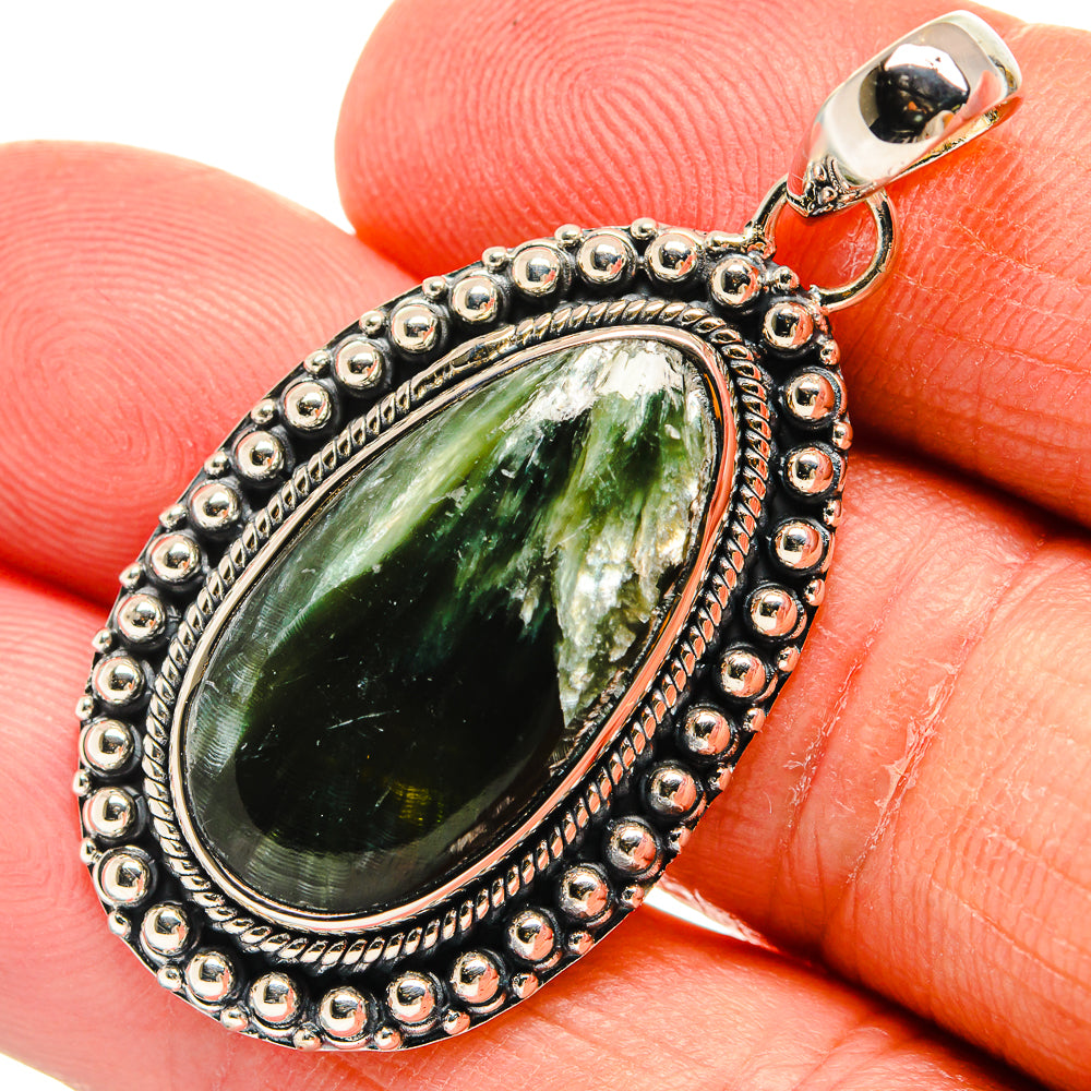 Seraphinite Pendants handcrafted by Ana Silver Co - PD24456