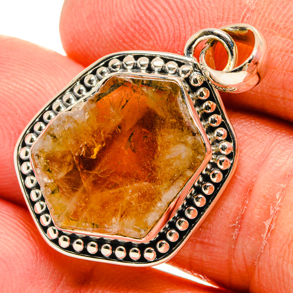 Citrine Pendants handcrafted by Ana Silver Co - PD24464