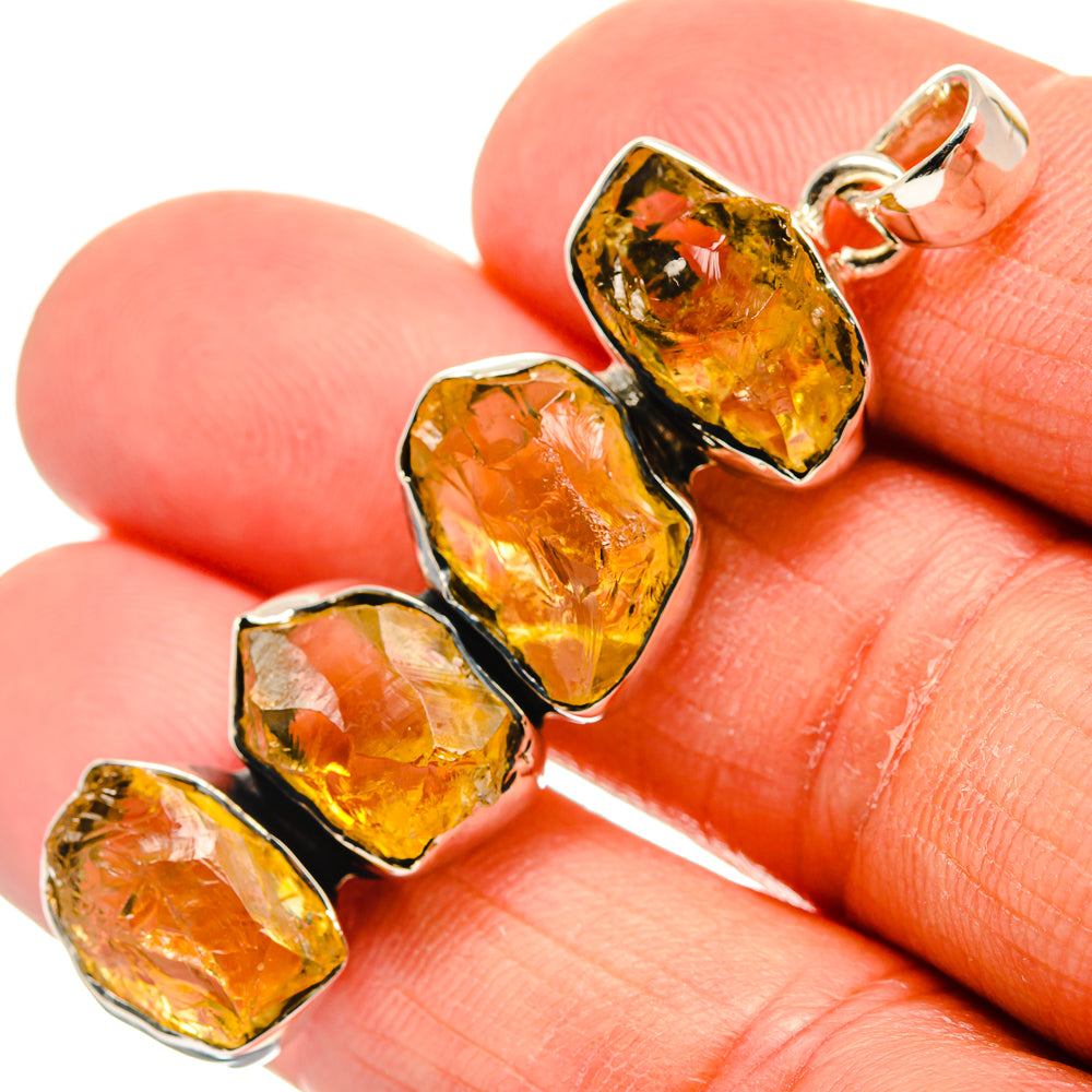 Citrine Pendants handcrafted by Ana Silver Co - PD24475