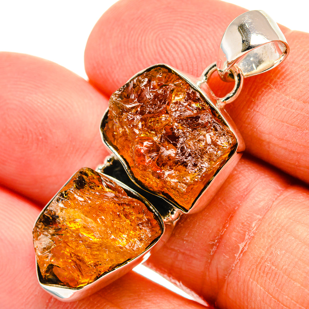 Citrine Pendants handcrafted by Ana Silver Co - PD24481
