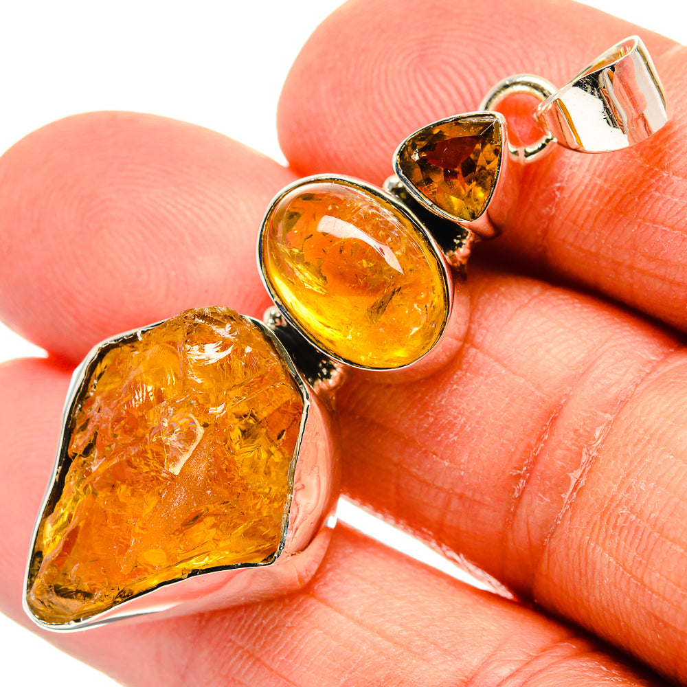 Citrine Pendants handcrafted by Ana Silver Co - PD24482