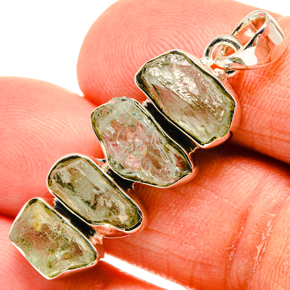 Aquamarine Pendants handcrafted by Ana Silver Co - PD24483