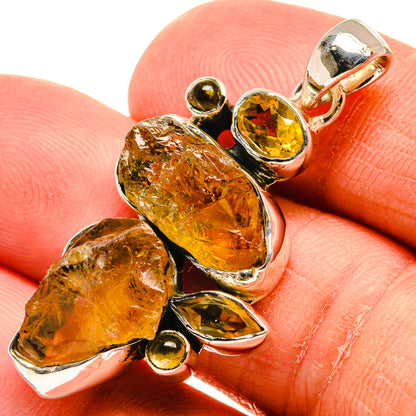 Citrine Pendants handcrafted by Ana Silver Co - PD24484