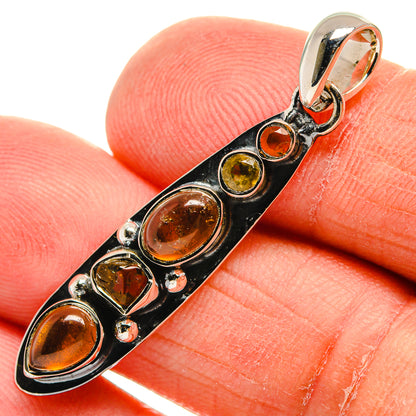 Carnelian, Citrine, Garnet Pendants handcrafted by Ana Silver Co - PD24485