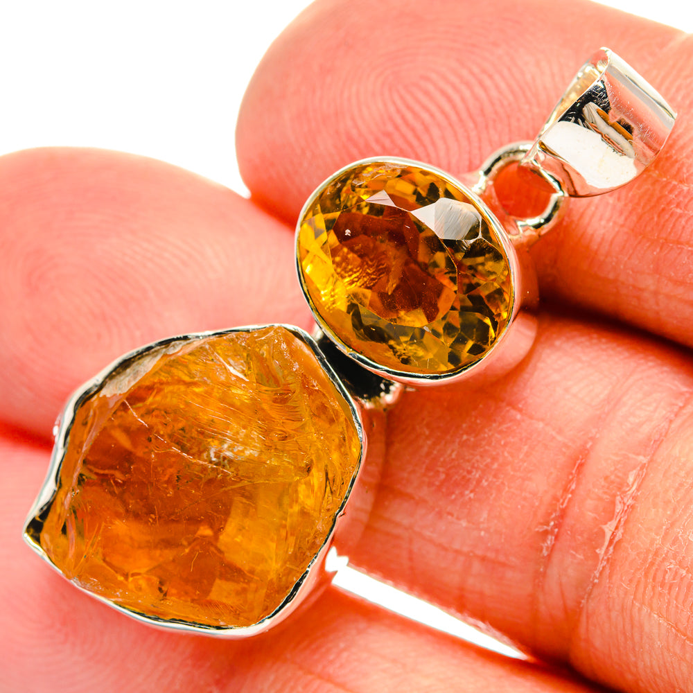 Citrine Pendants handcrafted by Ana Silver Co - PD24486