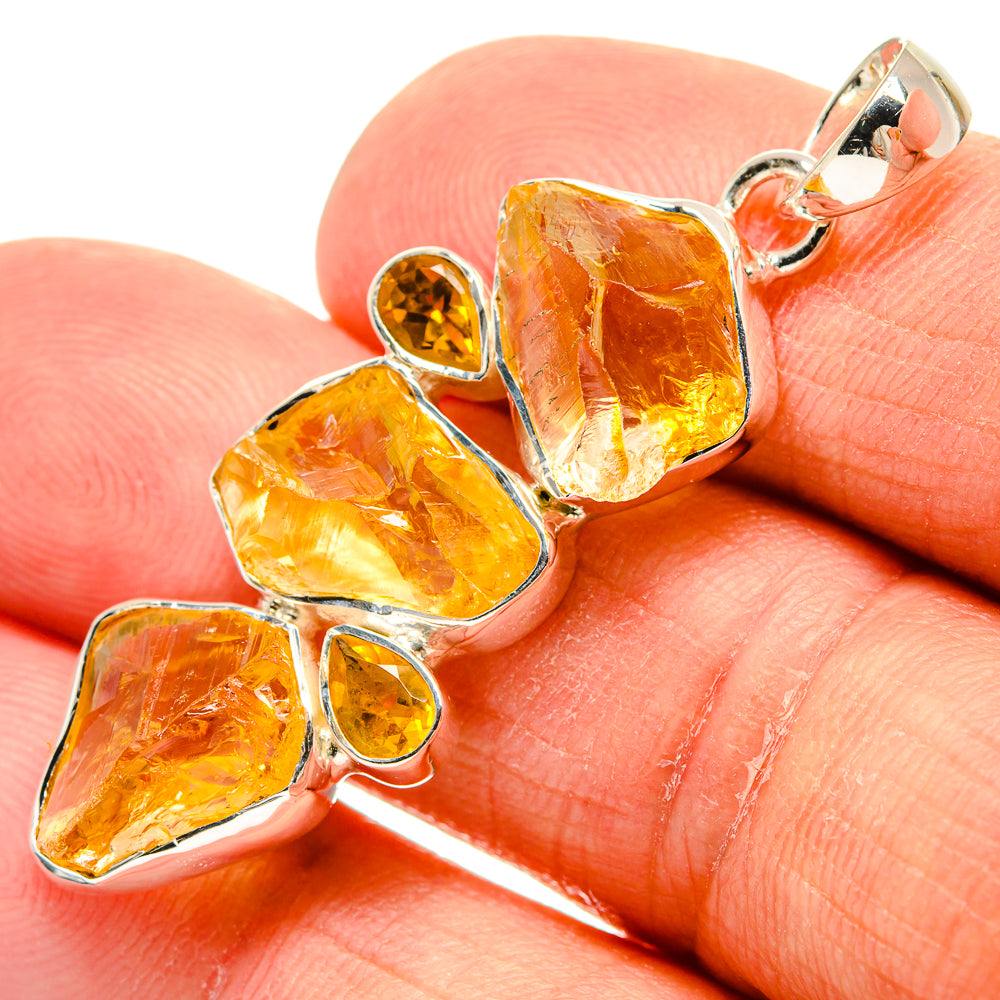 Citrine Pendants handcrafted by Ana Silver Co - PD24492