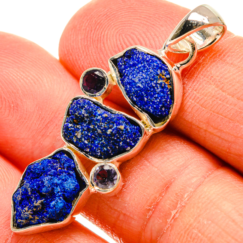 Lapis Lazuli, Tanzanite Pendants handcrafted by Ana Silver Co - PD24495