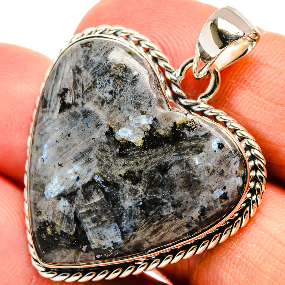 Larvikite Pendants handcrafted by Ana Silver Co - PD24503