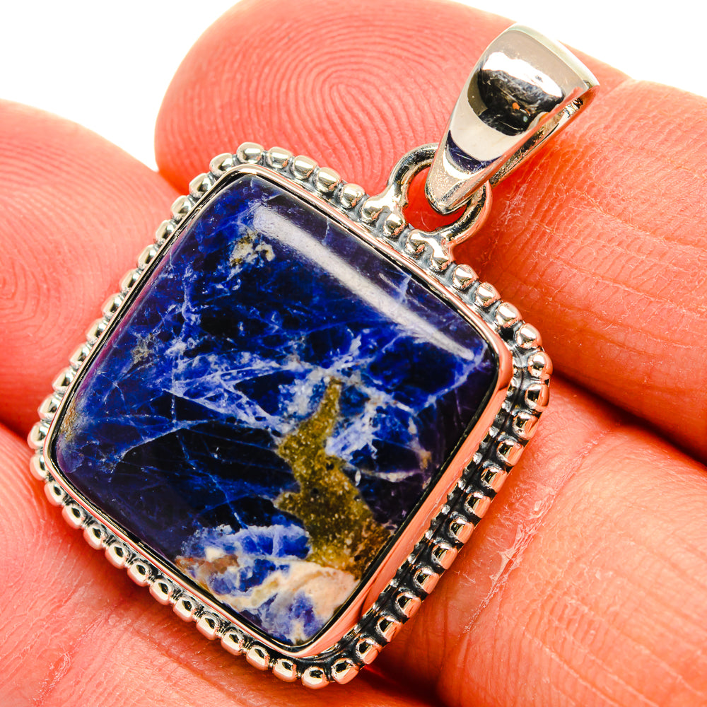 Sodalite Pendants handcrafted by Ana Silver Co - PD24509