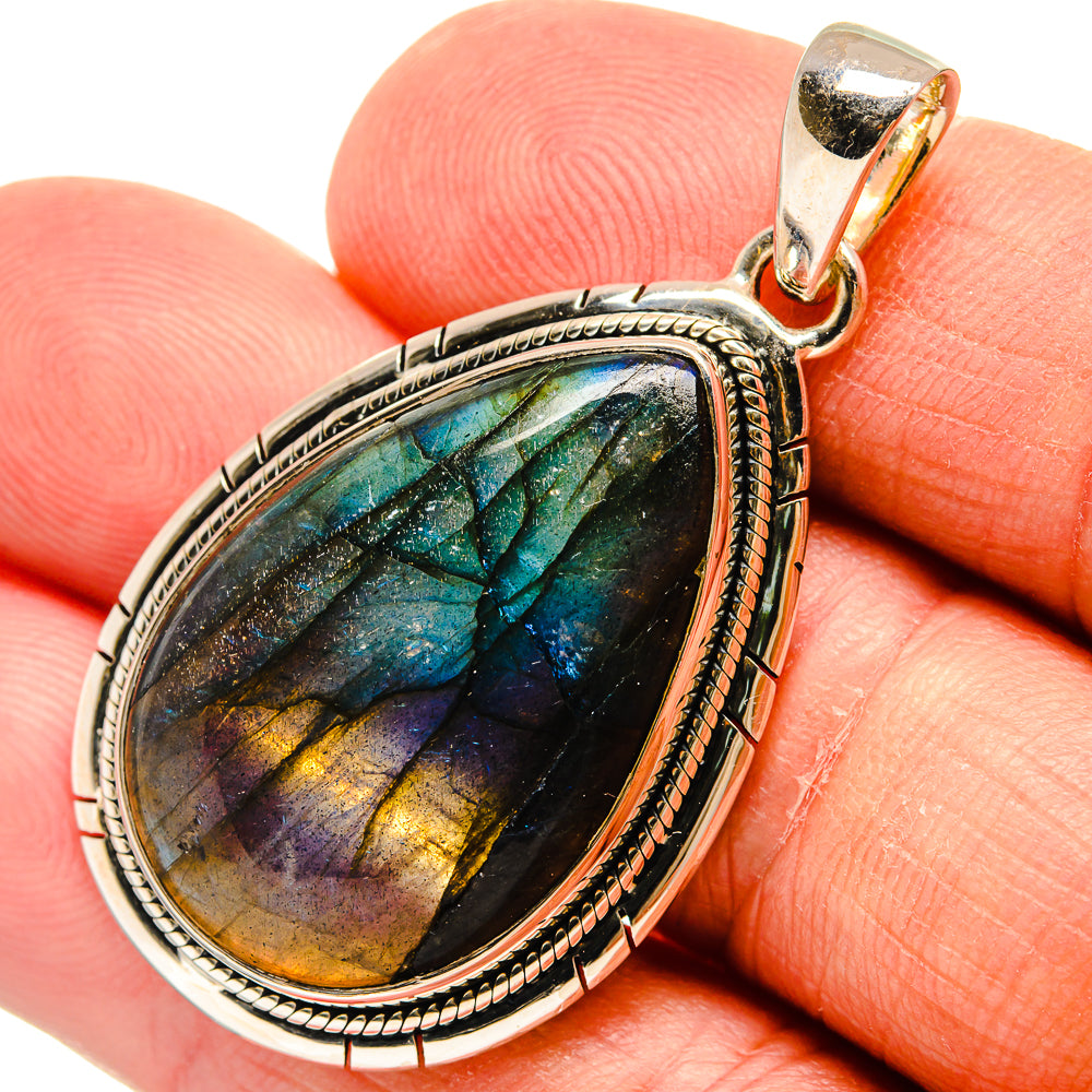 Labradorite Pendants handcrafted by Ana Silver Co - PD24530
