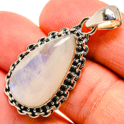 Rainbow Moonstone Pendants handcrafted by Ana Silver Co - PD24536