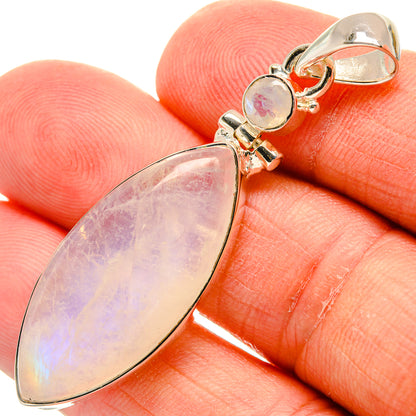 Rainbow Moonstone Pendants handcrafted by Ana Silver Co - PD24537