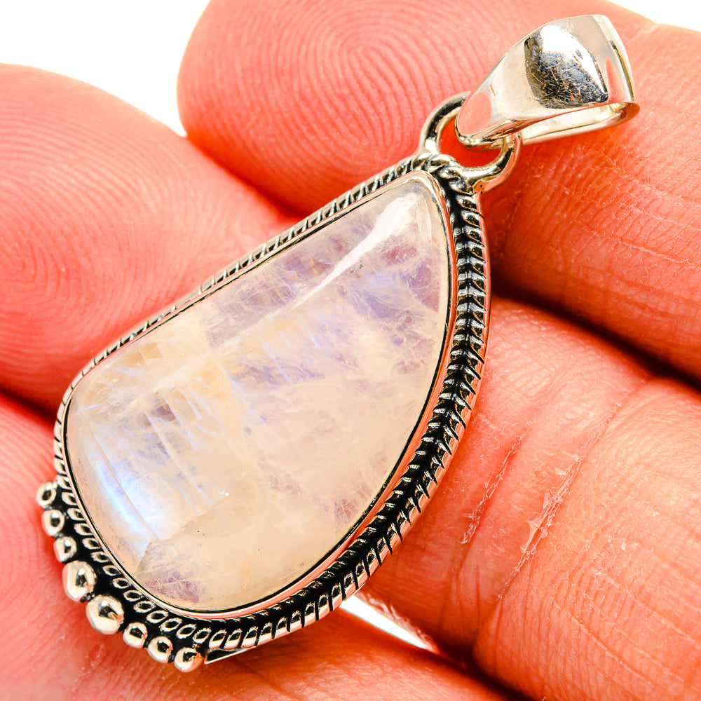 Rainbow Moonstone Pendants handcrafted by Ana Silver Co - PD24538