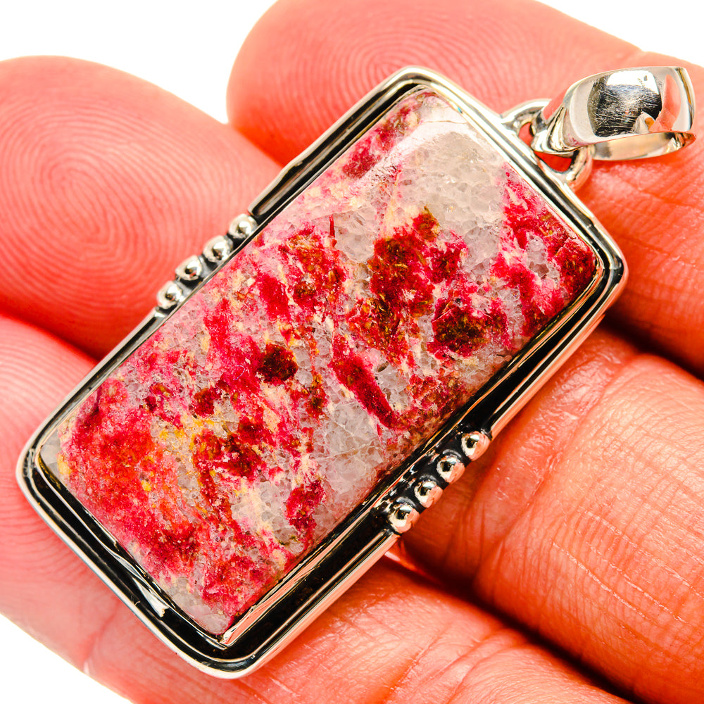 Thulite Pendants handcrafted by Ana Silver Co - PD24541