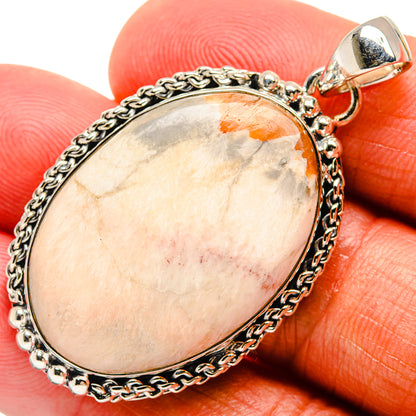 Scolecite Pendants handcrafted by Ana Silver Co - PD24543