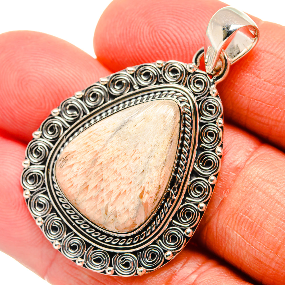 Scolecite Pendants handcrafted by Ana Silver Co - PD24547