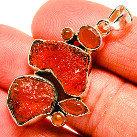 Red Onyx Pendants handcrafted by Ana Silver Co - PD24552