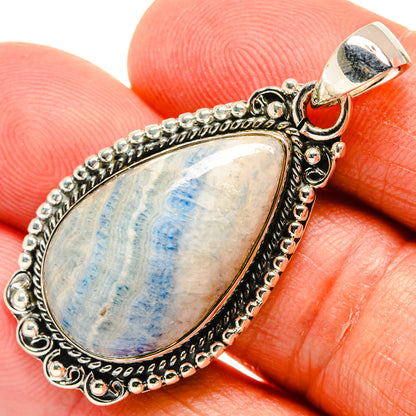 Blue Scheelite Pendants handcrafted by Ana Silver Co - PD24562