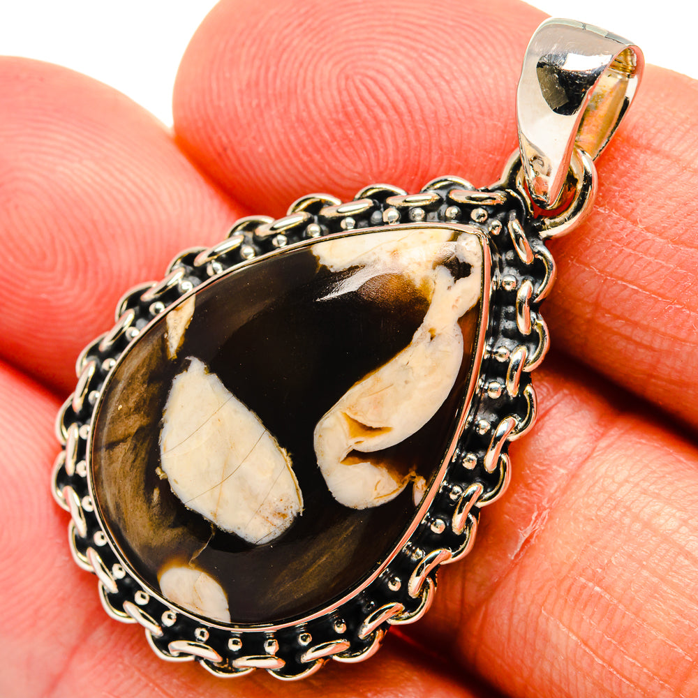 Peanut Wood Jasper Pendants handcrafted by Ana Silver Co - PD24565