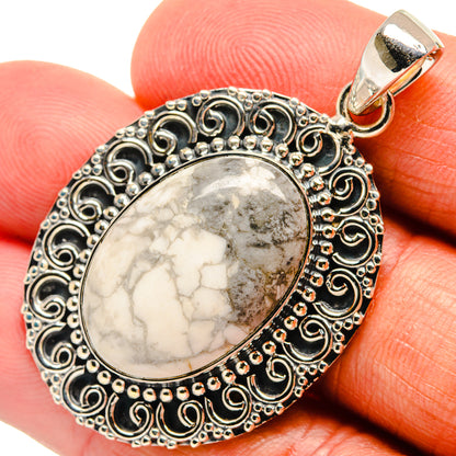 Howlite Pendants handcrafted by Ana Silver Co - PD24570