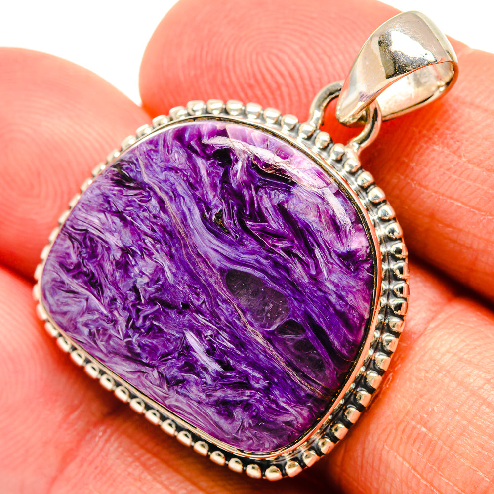 Charoite Pendants handcrafted by Ana Silver Co - PD24572