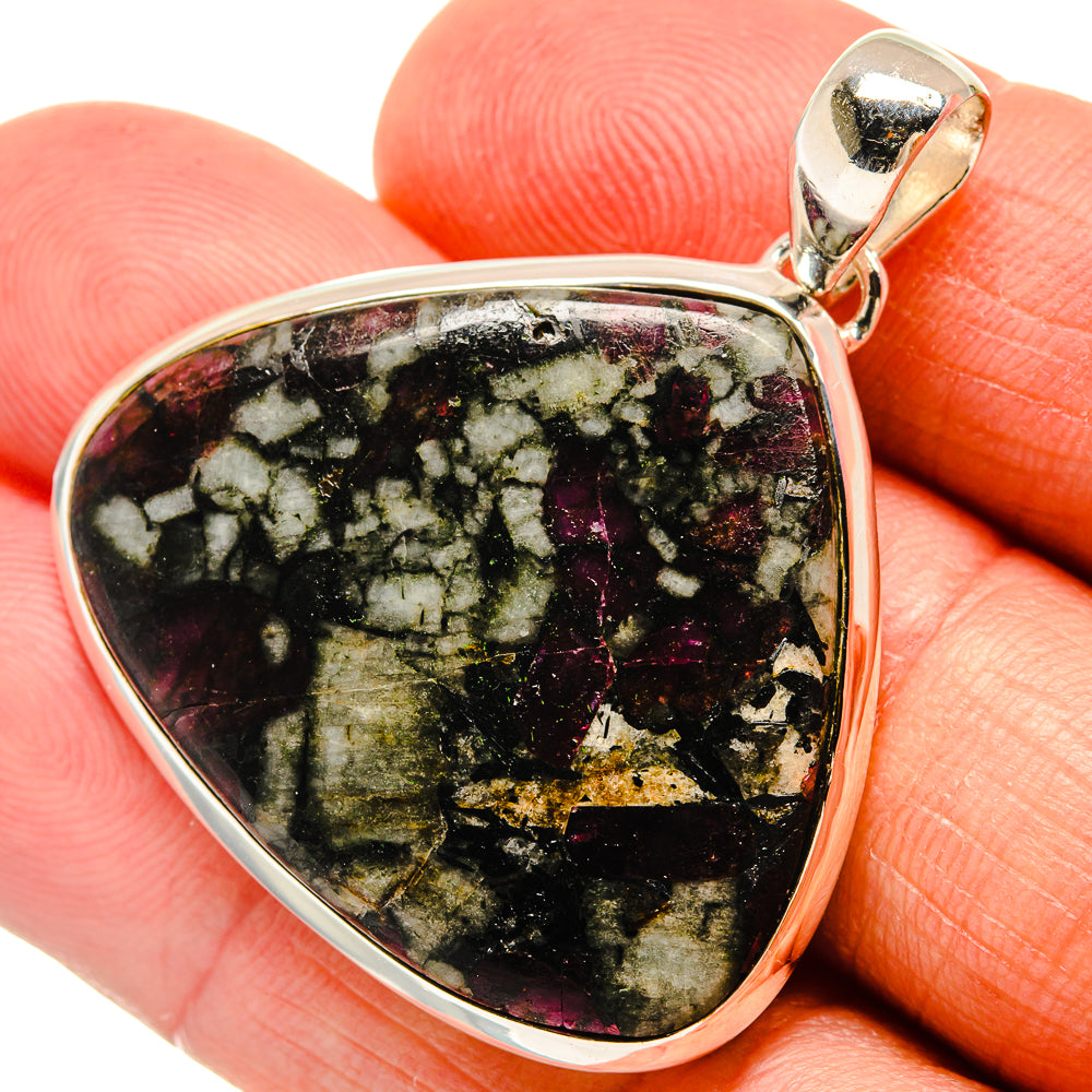 Russian Eudialyte Pendants handcrafted by Ana Silver Co - PD24578