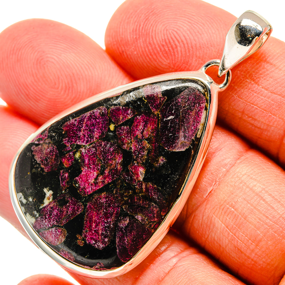 Russian Eudialyte Pendants handcrafted by Ana Silver Co - PD24579