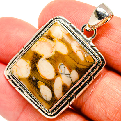 Peanut Wood Jasper Pendants handcrafted by Ana Silver Co - PD24581