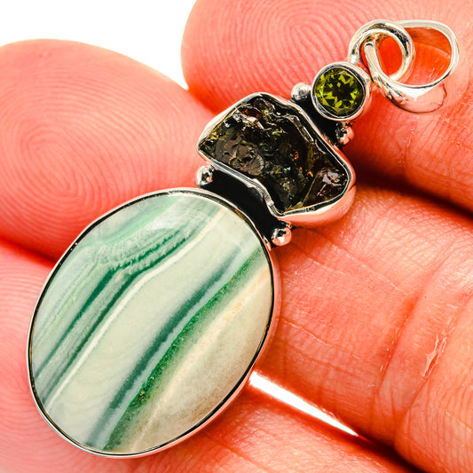 Green Jasper Pendants handcrafted by Ana Silver Co - PD24585
