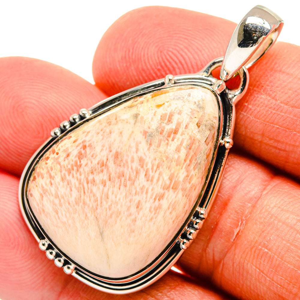 Scolecite Pendants handcrafted by Ana Silver Co - PD24589