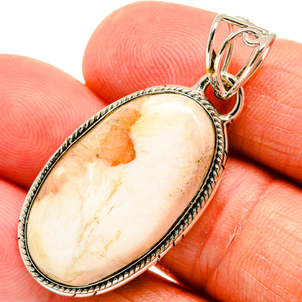 Scolecite Pendants handcrafted by Ana Silver Co - PD24590