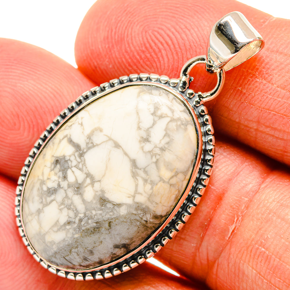 Howlite Pendants handcrafted by Ana Silver Co - PD24593