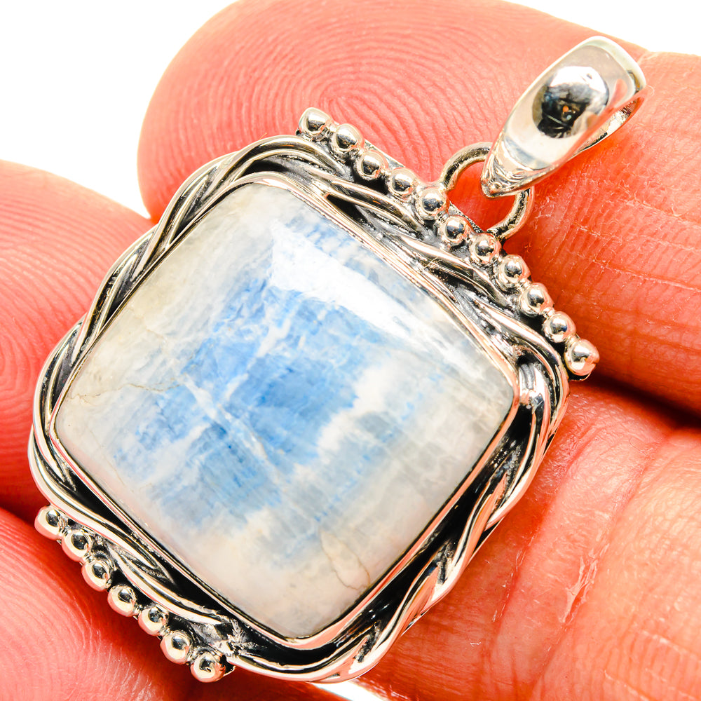 Blue Scheelite Pendants handcrafted by Ana Silver Co - PD24594