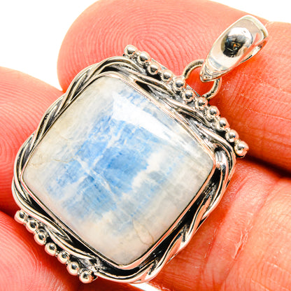 Blue Scheelite Pendants handcrafted by Ana Silver Co - PD24594