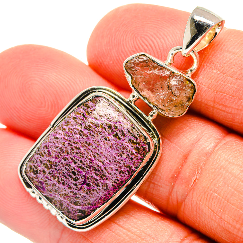 Stichtite Pendants handcrafted by Ana Silver Co - PD24601