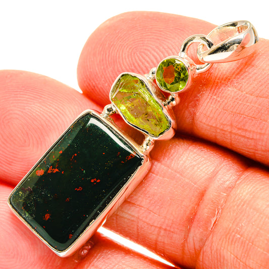 Bloodstone Pendants handcrafted by Ana Silver Co - PD24606