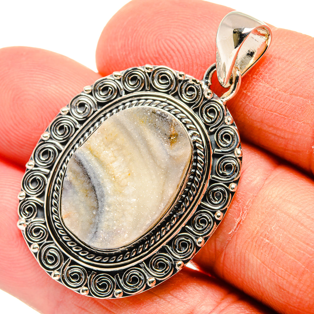 Desert Druzy Pendants handcrafted by Ana Silver Co - PD24618