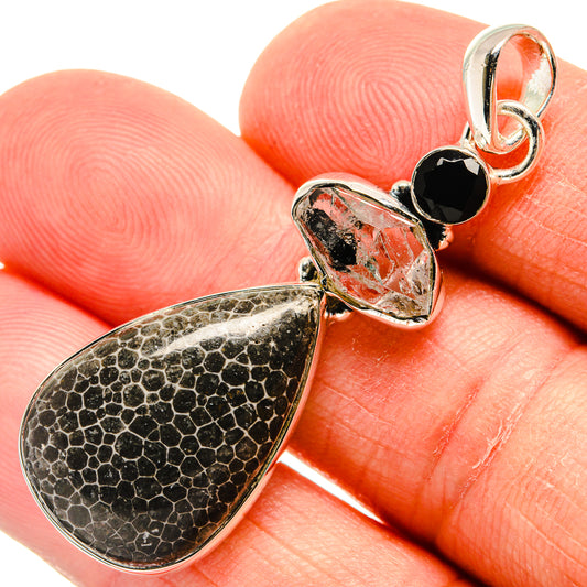 Stingray Coral Pendants handcrafted by Ana Silver Co - PD24621