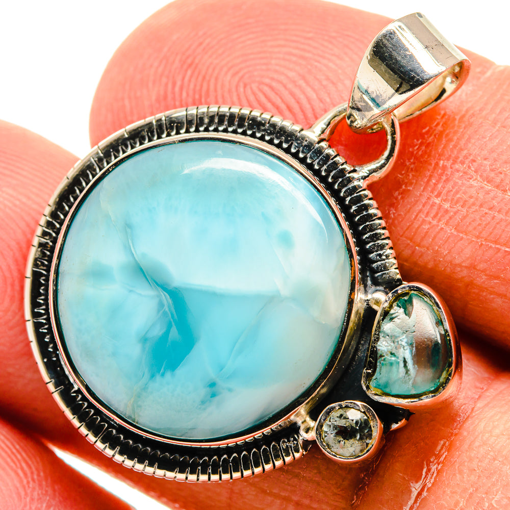 Larimar Pendants handcrafted by Ana Silver Co - PD24630